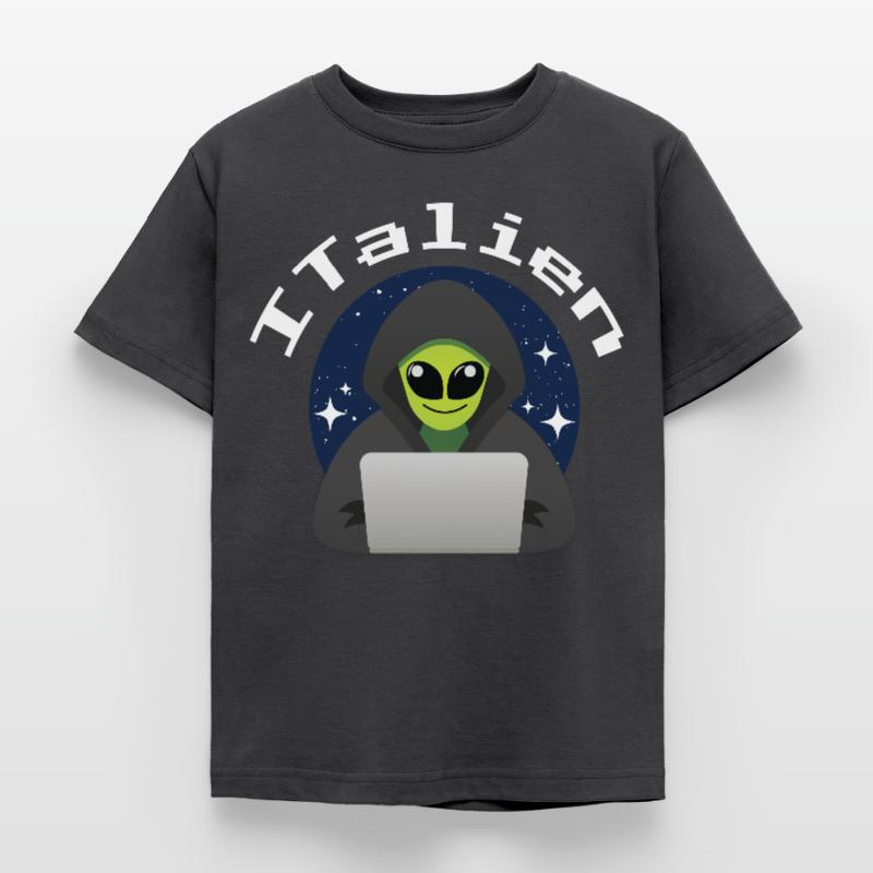 ITalien Alien Informatiker Hacker Coder Kids' T-Shirt