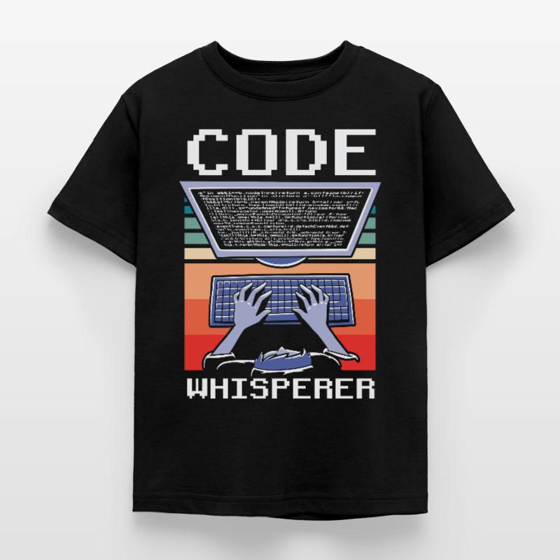 Code Whisperer Programmer Coding Coder Kids' T-Shirt