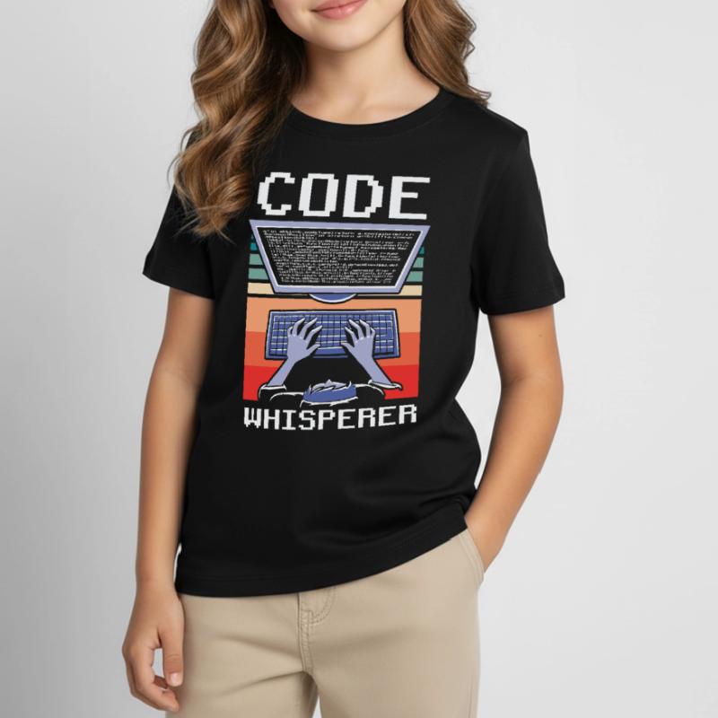 Code Whisperer Programmer Coding Coder Kids' T-Shirt