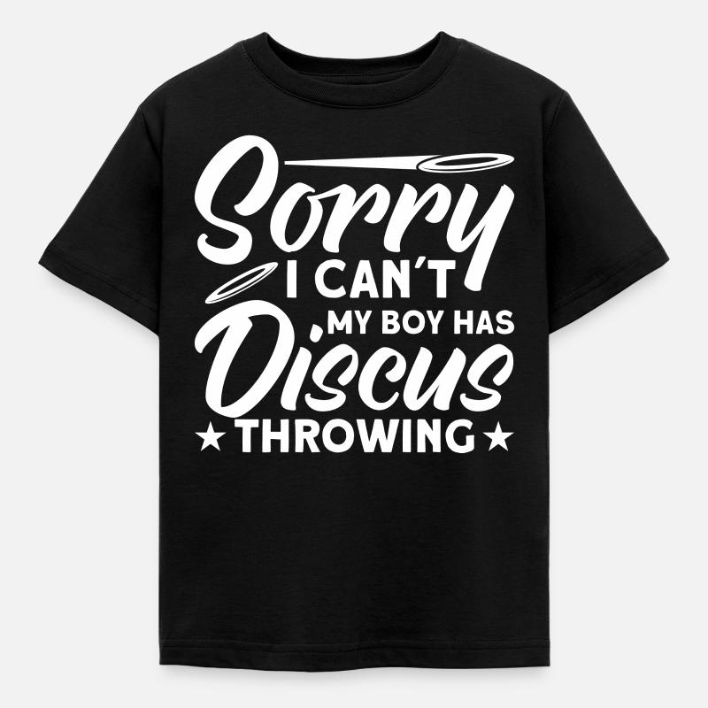 Lancer du disque Lancer du disque Athlétisme Discus - T-shirt Enfant - noir