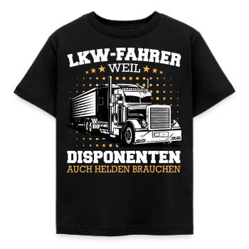 LKW Fahrer Fernfahrer Lastkraftwagenfahrer - Kinder T-Shirt - Schwarz - Vorne - AI Model Kid Female (0cm)