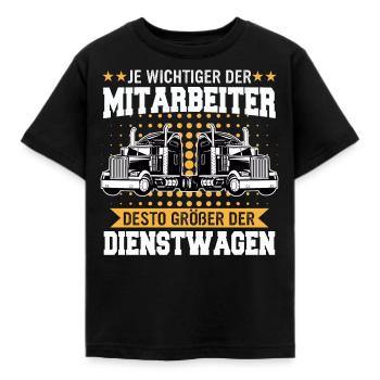 LKW Fahrer Fernfahrer Lastkraftwagenfahrer - Kinder T-Shirt - Schwarz - Vorne - AI Model Kid Female (0cm)