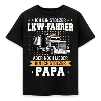 LKW Fahrer Fernfahrer Lastkraftwagenfahrer - Kinder T-Shirt - Schwarz - Vorne - AI Model Kid Female (0cm)