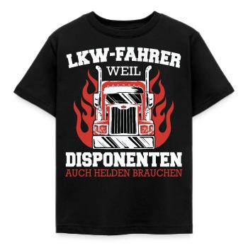 LKW Fahrer Fernfahrer Lastkraftwagenfahrer - Kinder T-Shirt - Schwarz - Vorne - AI Model Kid Female (0cm)