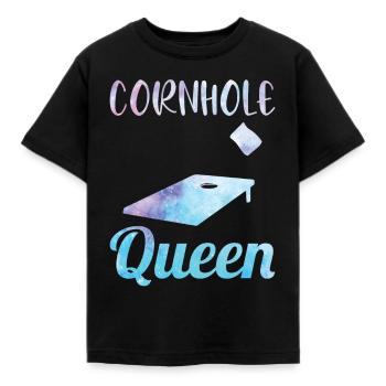 Trou de maïs Cornhole - T-shirt Enfant - noir - Devant - AI Model Kid Female (0cm)