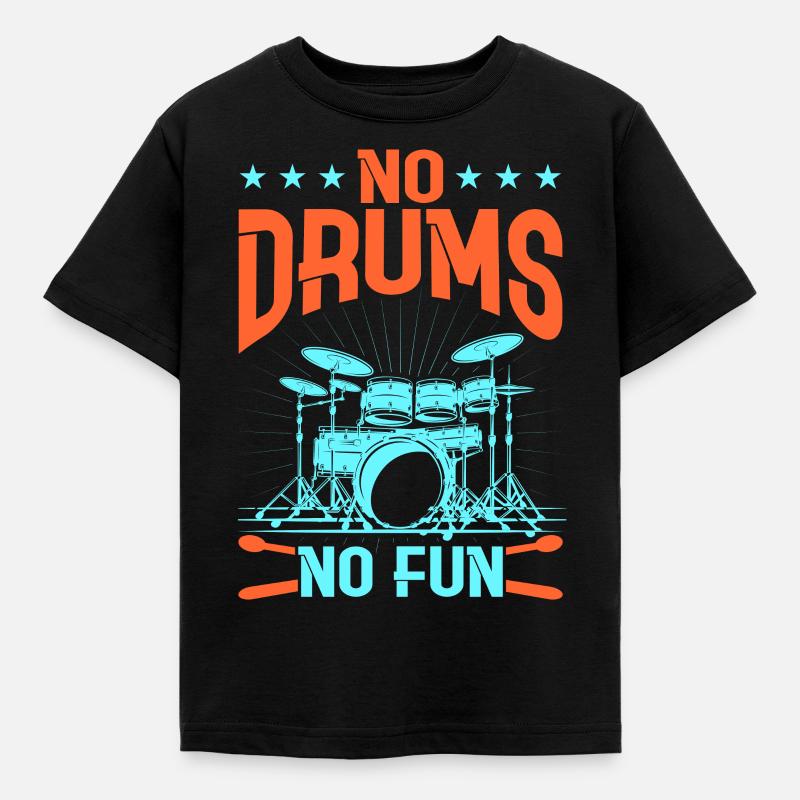 Drummers Drummers Drummers Drummers - Kids' T-Shirt - black