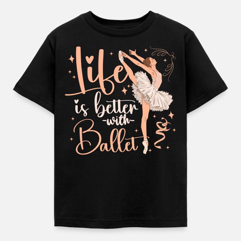 Ballet Danseuse Danse Ballerine - T-shirt Enfant - noir