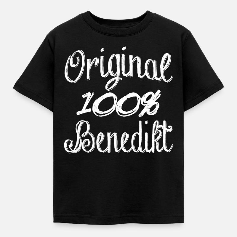 Original 100% Benedikt - Kinder T-Shirt - Schwarz