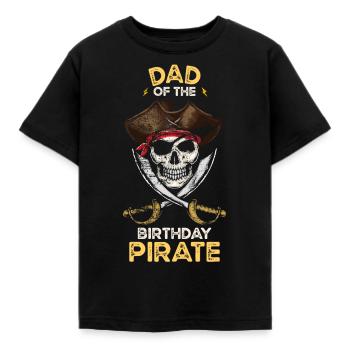 Pirate Birthday Party - Kids' T-Shirt - black - Front - AI Model Kid Female (0cm)