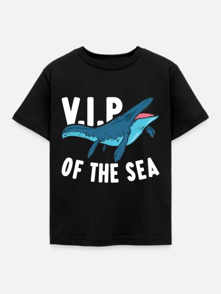Mosasaurus Dinosaurier - Kinder T-Shirt - Schwarz