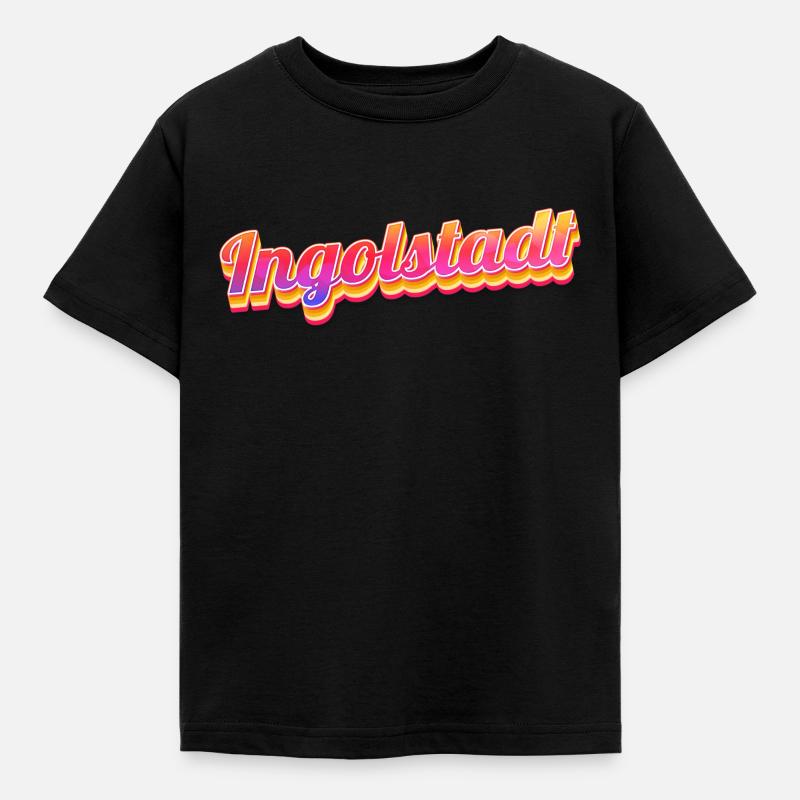 Ingolstädterin Ingolstädter Ingolstadt - Kinder T-Shirt - Schwarz