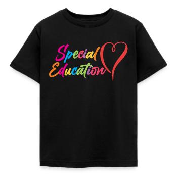 Sonderpädagogik Beruf Lehrer Sonderpädagoge - Kinder T-Shirt - Schwarz - Vorne - AI Model Kid Female (0cm)