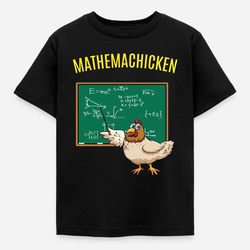 Math Math Math Poulet Math - T-shirt Enfant - noir