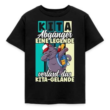 Kita Absolvent Abschied Kindergartenkind Kita - Kinder T-Shirt - Schwarz - Vorne - AI Model Kid Female (0cm)