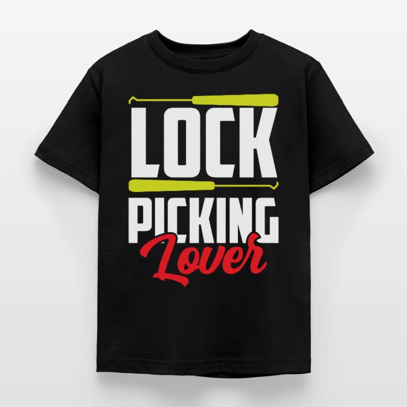 Lock Picking Lover Cracker Cracking Lock Kids' T-Shirt