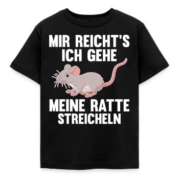 Nagetier Ratte Ratten - Kinder T-Shirt - Schwarz - Vorne - AI Model Kid Female (0cm)