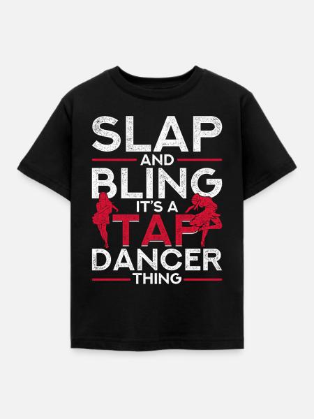 Stepptanz Stepptänzer Stepptänzerin Stepper - Kinder T-Shirt - Schwarz