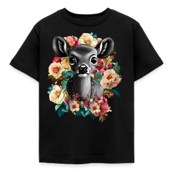 Chevreuil - T-shirt Enfant - noir - Devant - AI Model Kid Female (0cm)