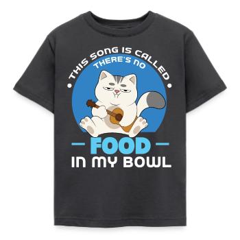 Nourriture pour chats - T-shirt Enfant - charbon - Devant - AI Model Kid Female (0cm)
