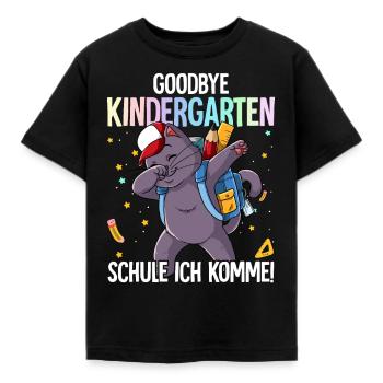 Goodbye Kindergarten Schule Ich Komme Einschulung - Kinder T-Shirt - Schwarz - Vorne - AI Model Kid Female (0cm)