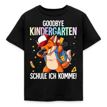 Goodbye Kindergarten Schule Ich Komme Einschulung - Kinder T-Shirt - Schwarz - Vorne - AI Model Kid Female (0cm)