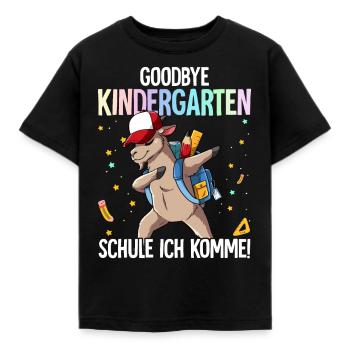 Goodbye Kindergarten Schule Ich Komme Einschulung - Kinder T-Shirt - Schwarz - Vorne - AI Model Kid Female (0cm)