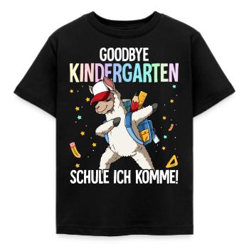 Goodbye Kindergarten Schule Ich Komme Einschulung - Kinder T-Shirt - Schwarz - Vorne - AI Model Kid Female (0cm)