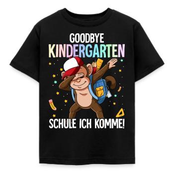 Goodbye Kindergarten Schule Ich Komme Einschulung - Kinder T-Shirt - Schwarz - Vorne - AI Model Kid Female (0cm)