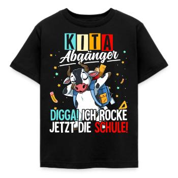 Kita Abgänger - Kinder T-Shirt - Schwarz - Vorne - AI Model Kid Female (0cm)