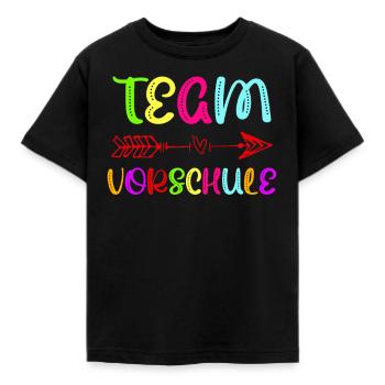 Vorschulkind Team Vorschule Einschulung - Kinder T-Shirt - Schwarz - Vorne - AI Model Kid Female (0cm)