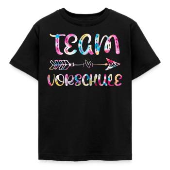Vorschulkind Team Vorschule Einschulung - Kinder T-Shirt - Schwarz - Vorne - AI Model Kid Female (0cm)