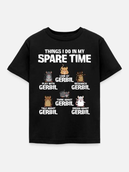 Rennmaus Maus Geschenk - Kinder T-Shirt - Schwarz