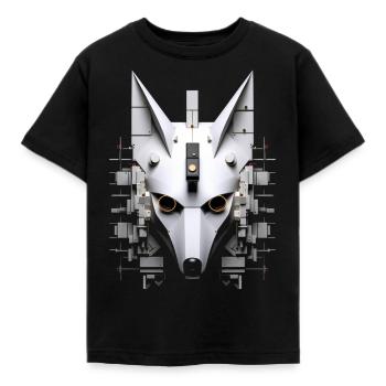 Fuchs Tierliebhaber Geschenk Wildtier Tier Motiv - Kinder T-Shirt - Schwarz - Vorne - AI Model Kid Female (0cm)