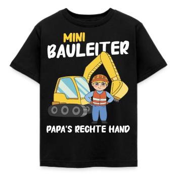 Bauleiter Bauleitung - Kinder T-Shirt - Schwarz - Vorne - AI Model Kid Female (0cm)