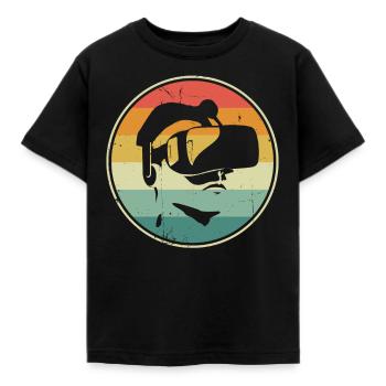 Virtual Reality VR Geschenk - Kinder T-Shirt - Schwarz - Vorne - AI Model Kid Female (0cm)
