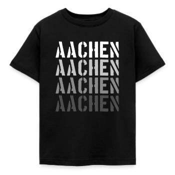 Aachen - Kinder T-Shirt - Schwarz - Vorne - AI Model Kid Female (0cm)