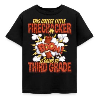 Süßeste Kinder Feuerwerk dritte Klasse - Kinder T-Shirt - Schwarz - Vorne - AI Model Kid Female (0cm)