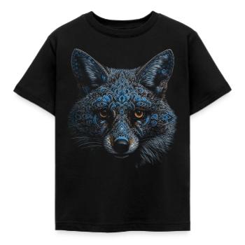 Fuchs Tierliebhaber Geschenk Wildtier Tier Motiv - Kinder T-Shirt - Schwarz - Vorne - AI Model Kid Female (0cm)