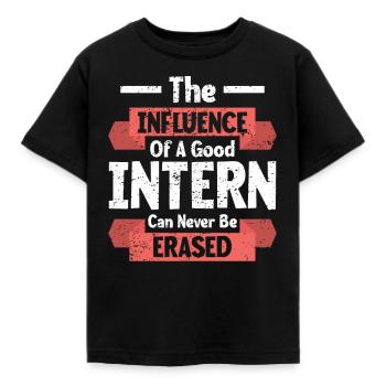 Stagiaire Cadeau Stagiaire non rémunéré - T-shirt Enfant - noir - Devant - AI Model Kid Female (0cm)