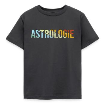 Astrologie Rétro - T-shirt Enfant - charbon - Devant - AI Model Kid Female (0cm)