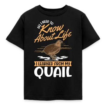 Caille Éleveur Caille Éleveur Caille Éleveur Caille - T-shirt Enfant - noir - Devant - AI Model Kid Female (0cm)