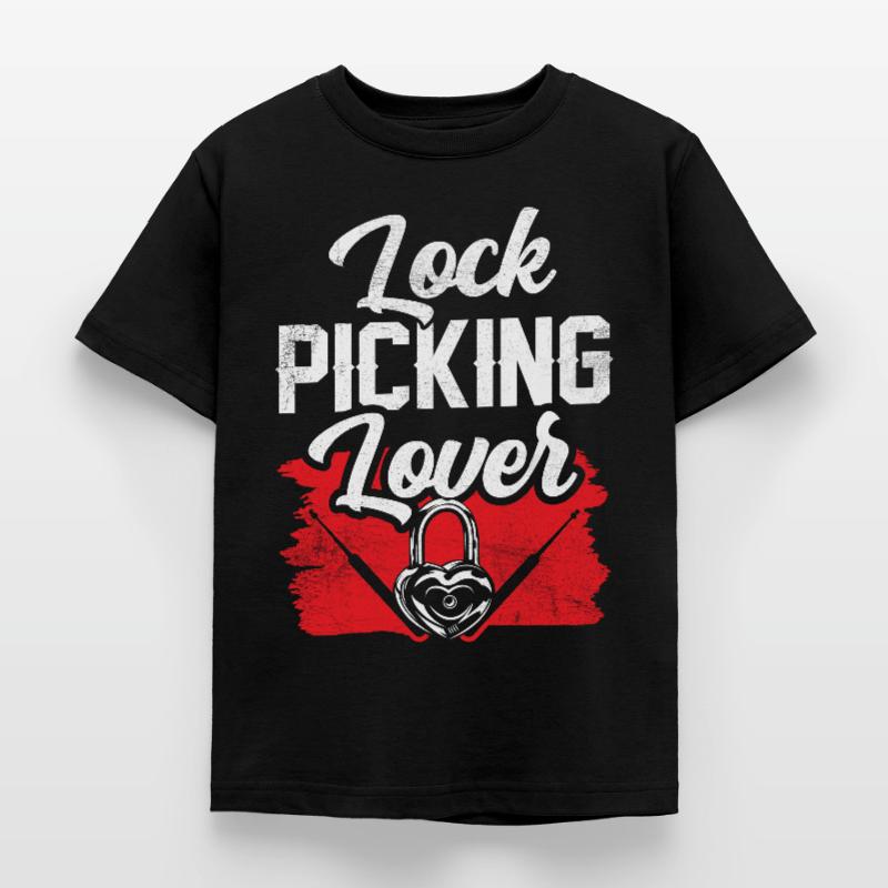 Lock Picking Lover Cracker Lock Cracking Kids' T-Shirt