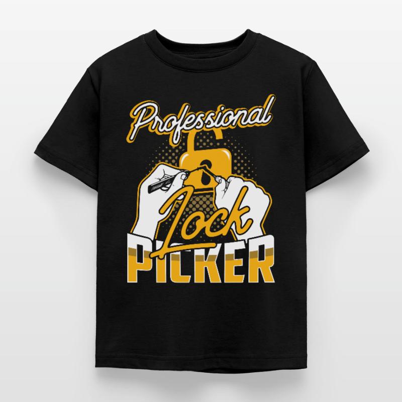 Professional Lock Cracker Lock Picker Cracking Kids' T-Shirt