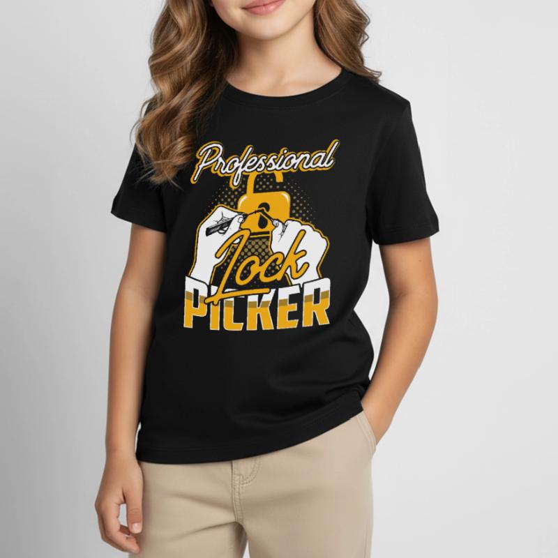Professional Lock Cracker Lock Picker Cracking Kids' T-Shirt