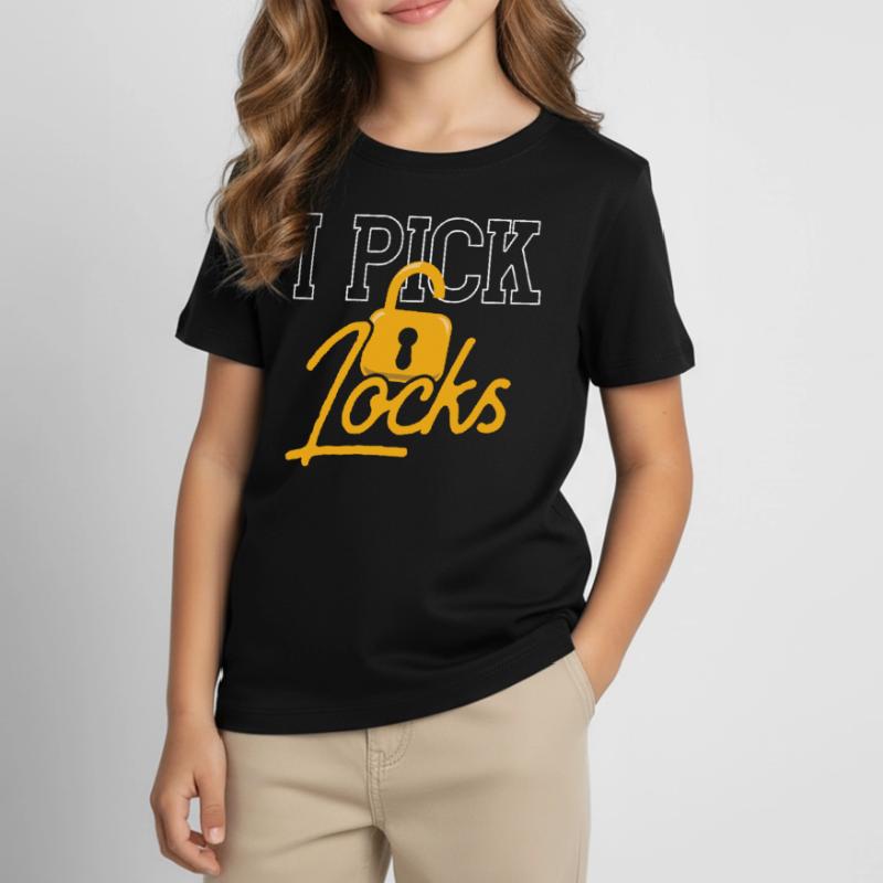 I Pick Locks Lock Lock Picking Knacker Kids' T-Shirt