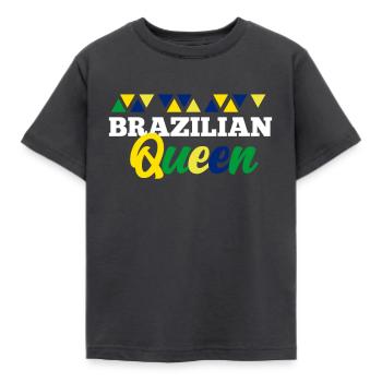 Brazil - Kids' T-Shirt - dark grey - Front - AI Model Kid Female (0cm)