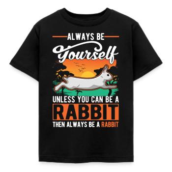 Lapin lapin lapin lapin - T-shirt Enfant - noir - Devant - AI Model Kid Female (0cm)