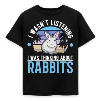 Lapin lapin lapin lapin - T-shirt Enfant - noir - Devant - AI Model Kid Female (0cm)
