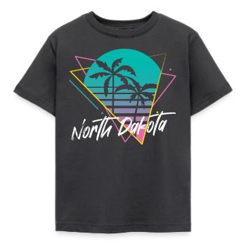 Dakota du Nord - T-shirt Enfant - charbon - Devant - AI Model Kid Female (0cm)