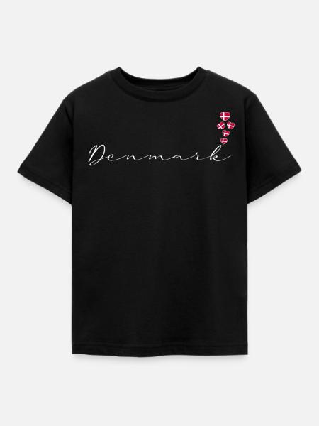 Dänemark - Kinder T-Shirt - Schwarz